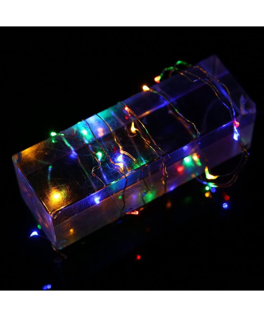 Copper Lights String for Photo-1M String Fairy Light 10 LED Battery Operated Xmas Lights Party Wedding Lamp-Utility Hooks-Mul...