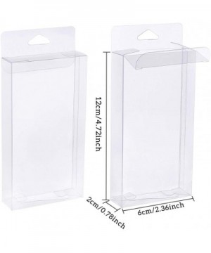 30PCS 4.5x2.5x0.8 Clear Favor Boxes Rectangle PVC Hanging Transparent Gift Boxes for Christmas Wedding Party Ornaments Gifts ...