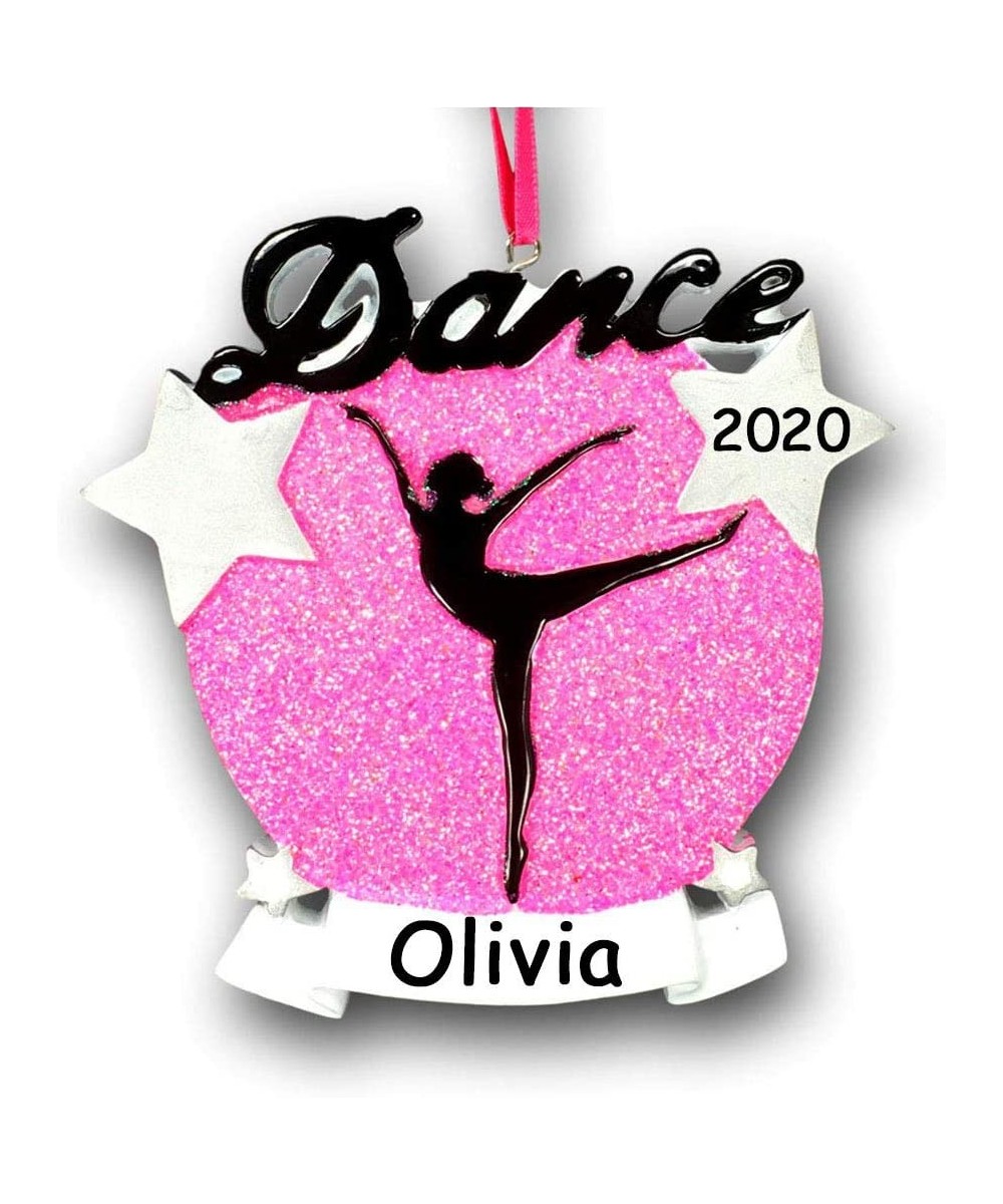 Personalized Dance Silhouette Christmas Ornament Gift Dancer with Name and Year - CV18HK7OL9X $10.10 Ornaments