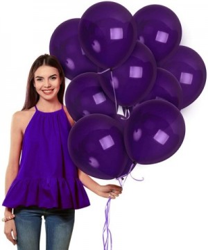Matte Violet Dark Purple Balloons 36 Pack 12 Inch Premium Latex Deep Royal Purple Balloon Arch for Mermaid Baby Shower Birthd...