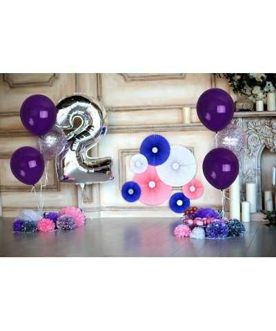 Matte Violet Dark Purple Balloons 36 Pack 12 Inch Premium Latex Deep Royal Purple Balloon Arch for Mermaid Baby Shower Birthd...