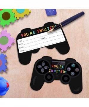 30 Video Game Birthday Party Invitations with Envelopes - Shaped Fill-in Invitations - CA192SLA42H $7.05 Invitations