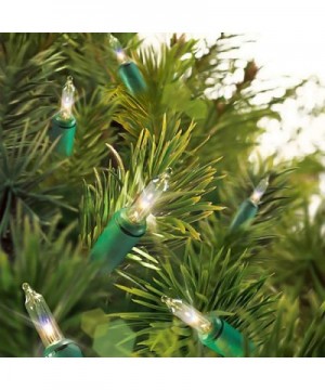 300 Count White Christmas Lights for Outside Christmas Decorations - Christmas Decor Clear Mini Green Wire Outdoor/Indoor Str...