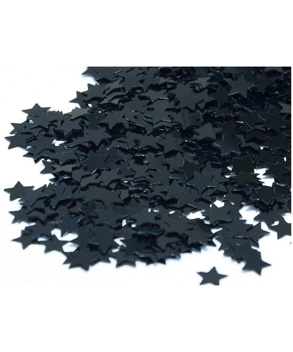 Star Confetti Holographic Stars Glitter Confetti for Christmas Decoration- Wedding Party Supplies and Nail Art - Black- 6mm- ...