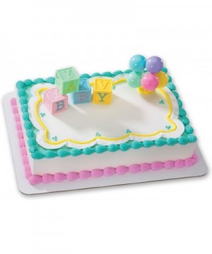 B-A-B-Y Blocks DecoSet Cake Decoration - C61125ZAPEZ $5.92 Cake & Cupcake Toppers