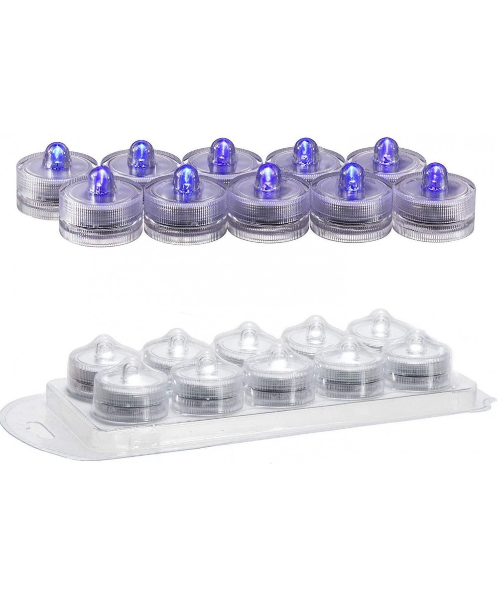 Submersible LED Decor Tea Light Wedding or Events (Pack of 10) - Blue - CA1164MDNOF $9.51 Indoor String Lights