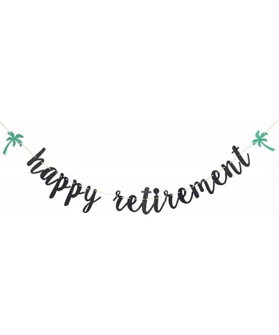 Black Happy Retirement Banner - Retirement Party Decorations/Retirement Banner/Retirement Sign/Going Away Party Decor/Farewel...