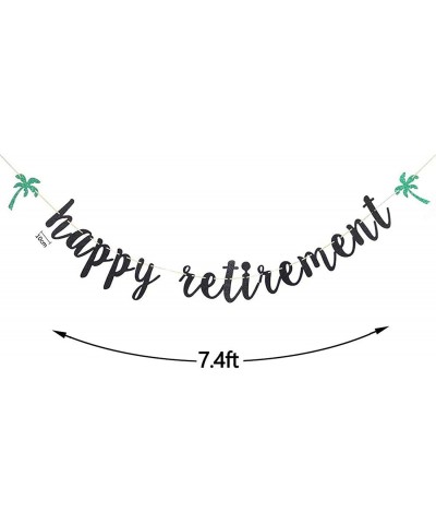 Black Happy Retirement Banner - Retirement Party Decorations/Retirement Banner/Retirement Sign/Going Away Party Decor/Farewel...