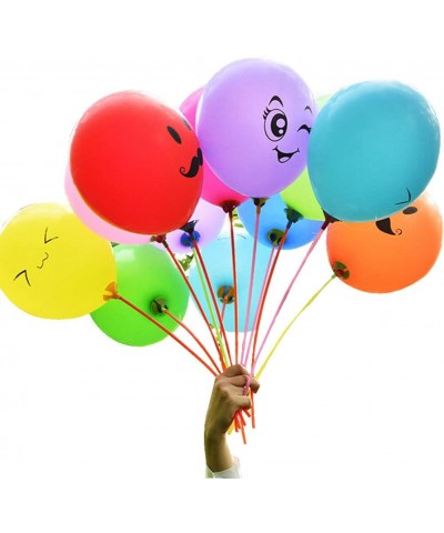 12" Emoticon Face Expression Latex Multicolor Balloons Randomly Send Pack of 100pcs - C612HIETQUR $9.48 Balloons