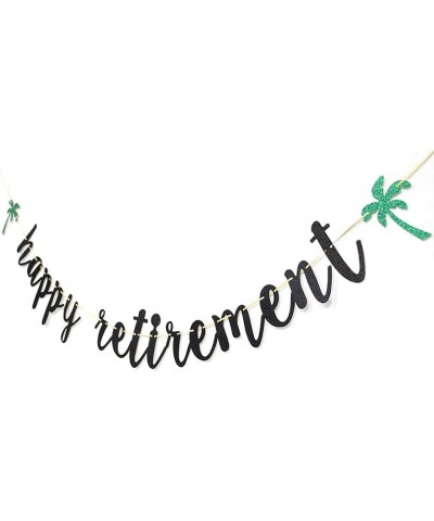 Black Happy Retirement Banner - Retirement Party Decorations/Retirement Banner/Retirement Sign/Going Away Party Decor/Farewel...