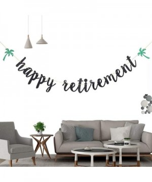 Black Happy Retirement Banner - Retirement Party Decorations/Retirement Banner/Retirement Sign/Going Away Party Decor/Farewel...