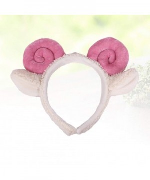 Sheep Headband with Sheep Horns And Ears Animal Sheep Costume Accessories (Pink) - Pink - CF193WA35UH $6.47 Party Hats