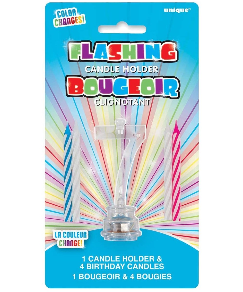 Multicolor Flashing Number 7 Cake Topper & Birthday Candle Set- 5pc - CP11M6EJ7IV $4.78 Cake Decorating Supplies
