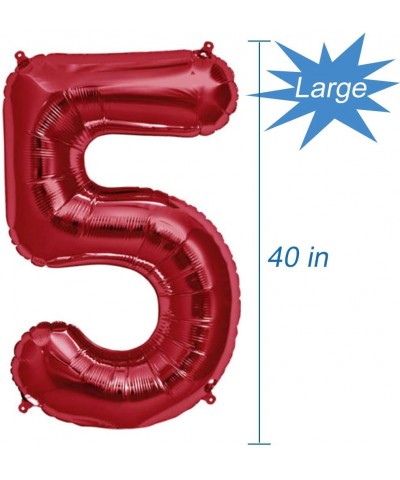 Red Number 50 Balloon- 40 Inch - Red Number 50 - CP18QH8QNYW $7.14 Balloons