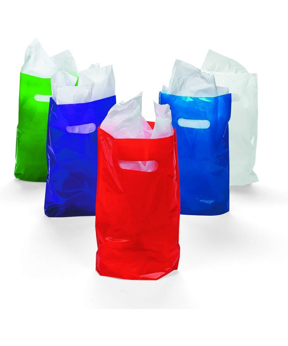 Assorted Colored Plastic Bags (50 pc) - CV118QLK1Y7 $8.01 Party Favors