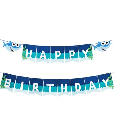 Cute Shark Happy Birthday Banner Party Supplies For Kids and Adults Birthday Party Decorations Party supplies. - CQ18OLH23H6 ...