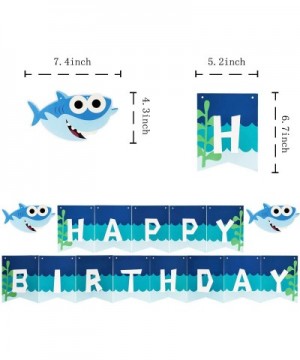 Cute Shark Happy Birthday Banner Party Supplies For Kids and Adults Birthday Party Decorations Party supplies. - CQ18OLH23H6 ...