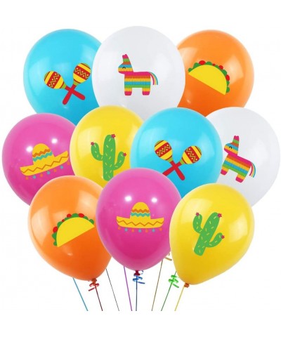 50Pcs Fiesta Taco Party Balloons For Cinco De Mayo Mexican Carnivals Festivals- Wedding Birthday Baby Shower Party Decoration...