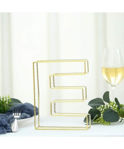 8" Tall Gold Wedding Centerpiece 3D Wire Letter Decoration for Wedding Party Decoration DIY Decoration Supplies - E - E - CP1...