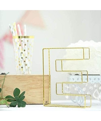 8" Tall Gold Wedding Centerpiece 3D Wire Letter Decoration for Wedding Party Decoration DIY Decoration Supplies - E - E - CP1...