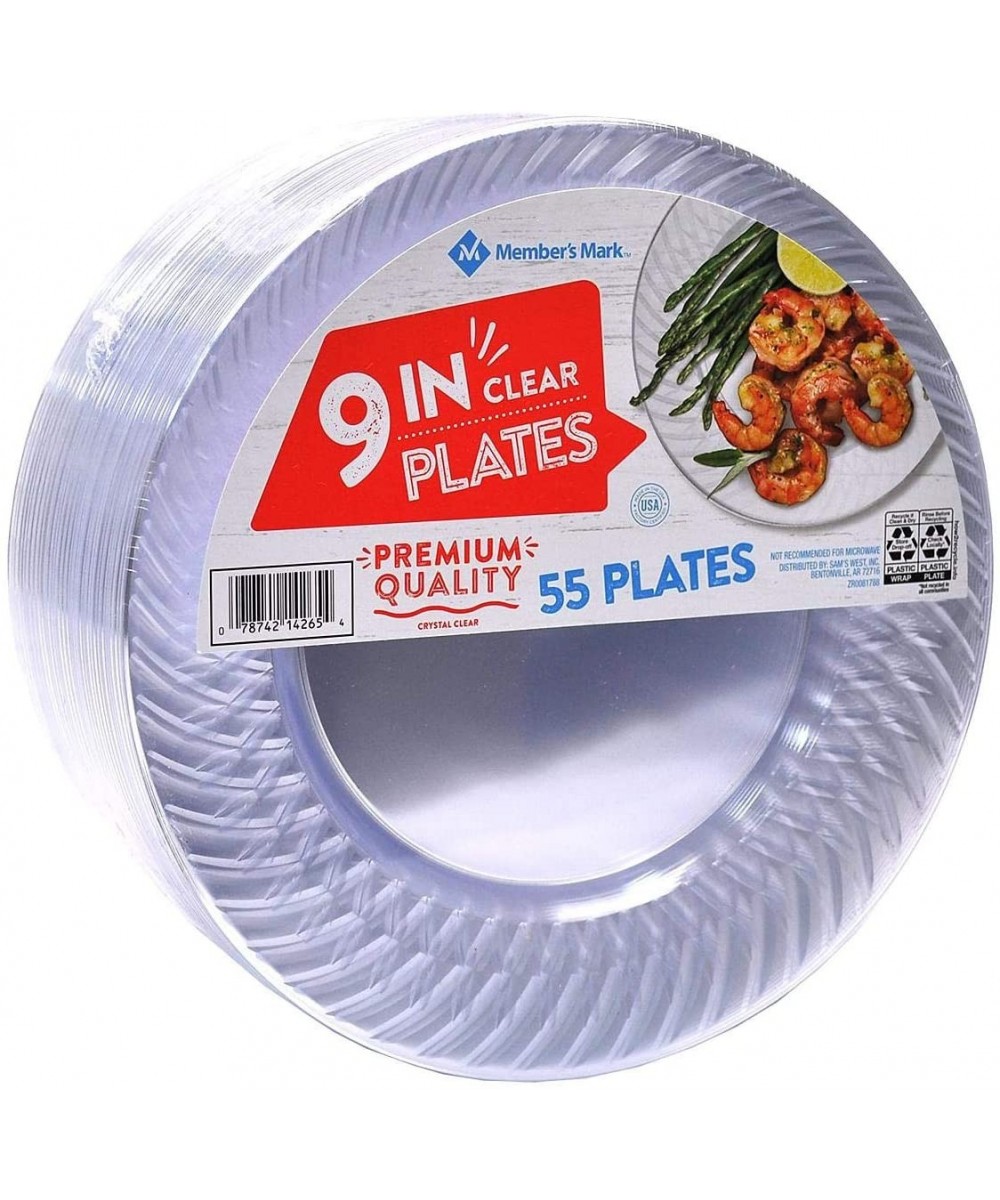 Big Party Pack - Clear Plastic Plates- 9 Inch- 100 Count - CS12M19U63P $25.72 Tableware