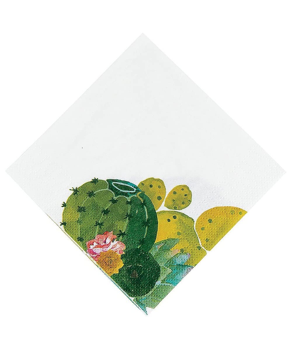 Cactus Party Bev. Napkins (16pc) for Cinco de Mayo - Party Supplies - Print Tableware - Print Napkins - Cinco de Mayo - 16 Pi...