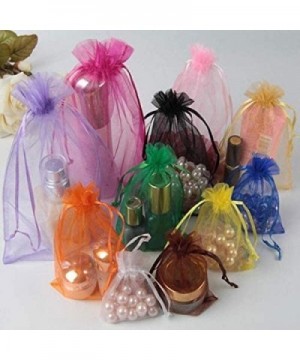 50 pcs 3x4-Inch Peach Organza Drawstring Bags - Wedding Party Favors Jewelry Pouch Candy Gift Bags - Peach - CK11BYB2SVF $7.7...