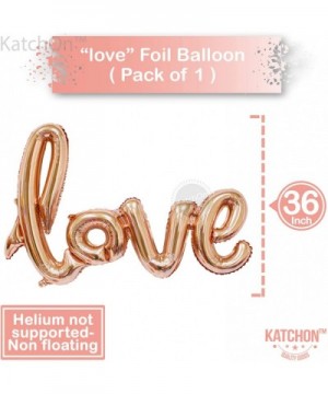 Love Balloons Decorations- Rose Gold - Large- Pack of 13 - Beautiful Rose Gold Love Balloon for Valentines-Day Party Supplies...