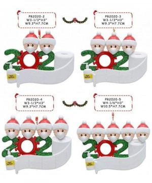 Personalized 1-7 Family Members Name Christmas Ornament Kit- 2020 Family Customized Christmas Decorating Set DIY Creative Gif...