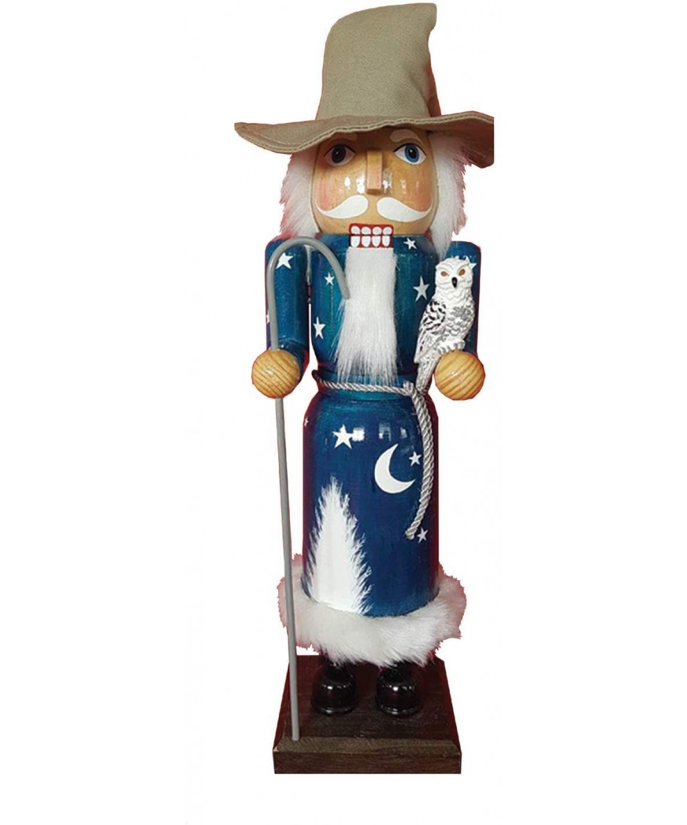 Wizard Nutcracker- 14" Tall- White/Blue/Tan - CN18GSWAMD5 $47.55 Nutcrackers