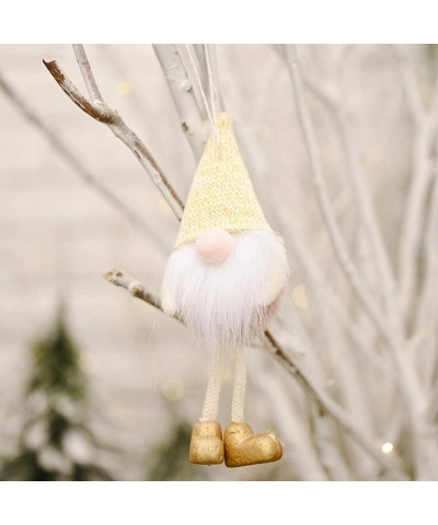 Swedish Gnome Christmas- Santa Handmade Gnome Plush Doll Hanging Pendant Ornaments Scandinavia Elf Decoration for Home Holida...