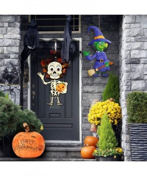 4 Sets Funny Halloween Party Decoration Jointed Figures Halloween Door Hanger- Hanging Halloween Wall Decoration Signs Vampir...