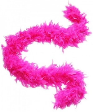 Fluffy Feather Boas- Fashion Fancy Dresses Evening Party Dress Up Scarf Party for Unisex Feather Boas 60cm - Hot Pink - CD18A...