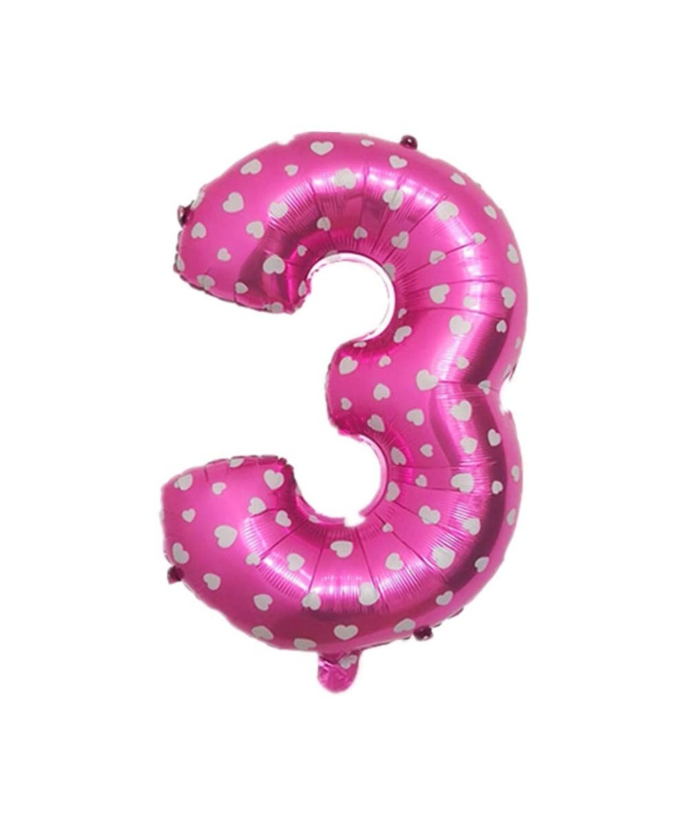 32 Inch Large Printed Pink Number Balloons Foil Helium Balloons Birthday Party Wedding Bachelorette Bridal Shower Graduation ...