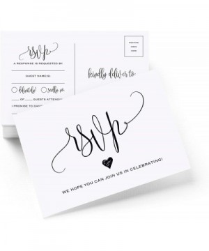 RSVP postcards for Wedding- Response Cards- Reply Cards- Perfect for Bridal Shower- Rehearsal Dinner- Engagement Party- Baby ...