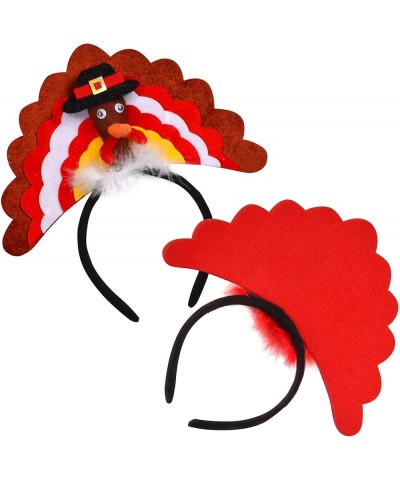 Set of 2 Thanksgiving Turkey Headbands Holiday Party Accessories (One Size Fit All) - CP18KDQO64Y $12.19 Party Favors