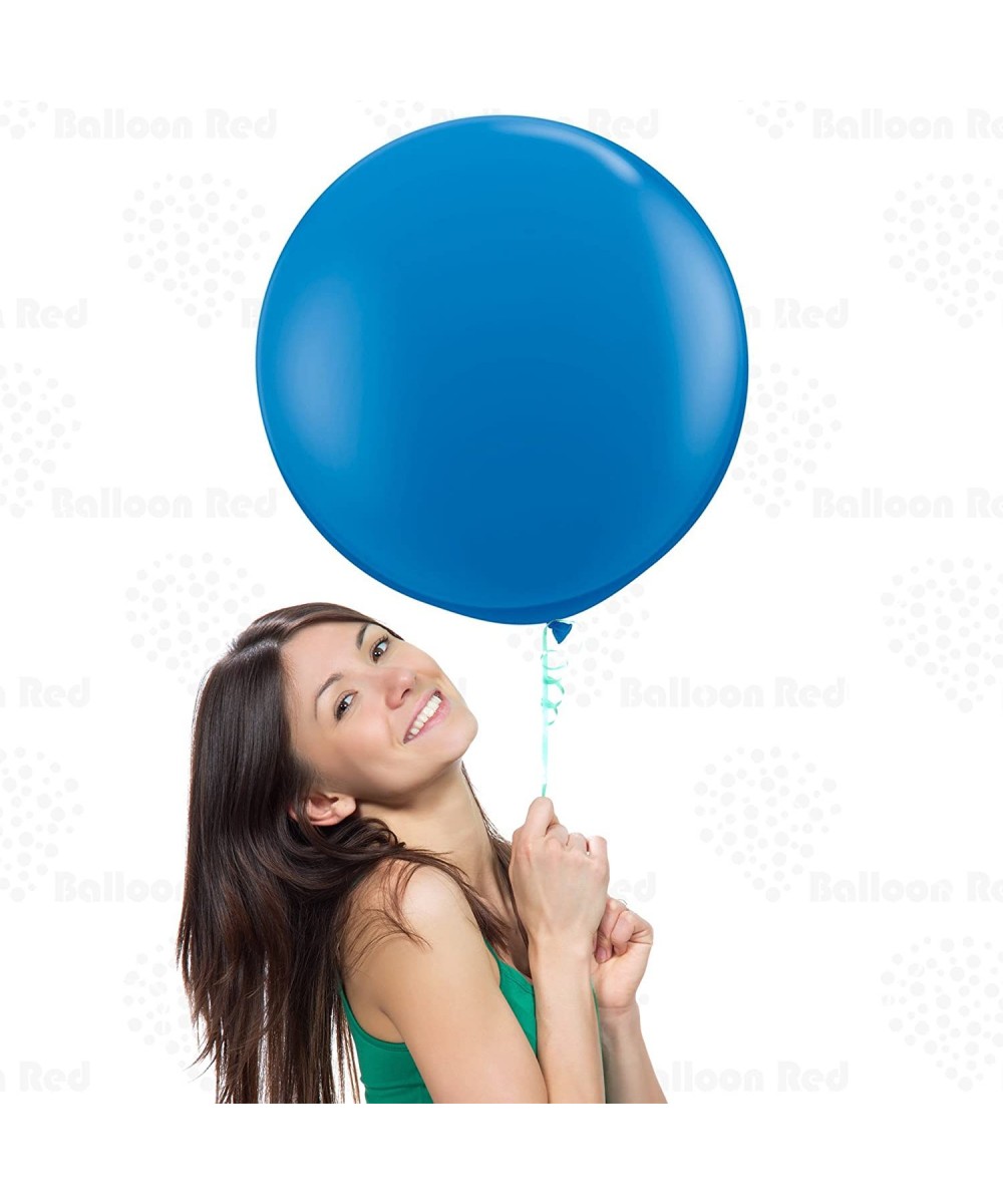 Blue 18 Inch Round Giant Latex Balloons 3 Pack Large Thickened Extra Strong Jumbo Big for Baby Shower Garland Wedding Photo B...