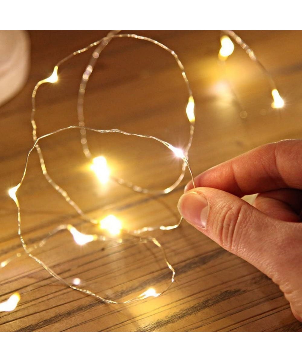 1M Battery Operated String Fairy Light 10 LED Xmas Light Party Wedding Lamp - Warm White - CB1905ZEHQT $7.73 Indoor String Li...
