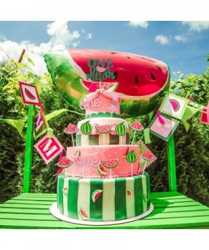 Set of 27 One in a Melon Cake Cupcake Toppers Glitter Watermelon Cake Toppers 1st Birthday Party Cake Decor Watermelon Themed...