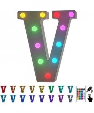 Letter Lights USB Powered Light up Letters with Remote- 16 Color Changing Marquee Letter Lights Multicolor Colors for Home Ba...