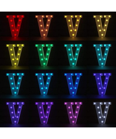 Letter Lights USB Powered Light up Letters with Remote- 16 Color Changing Marquee Letter Lights Multicolor Colors for Home Ba...