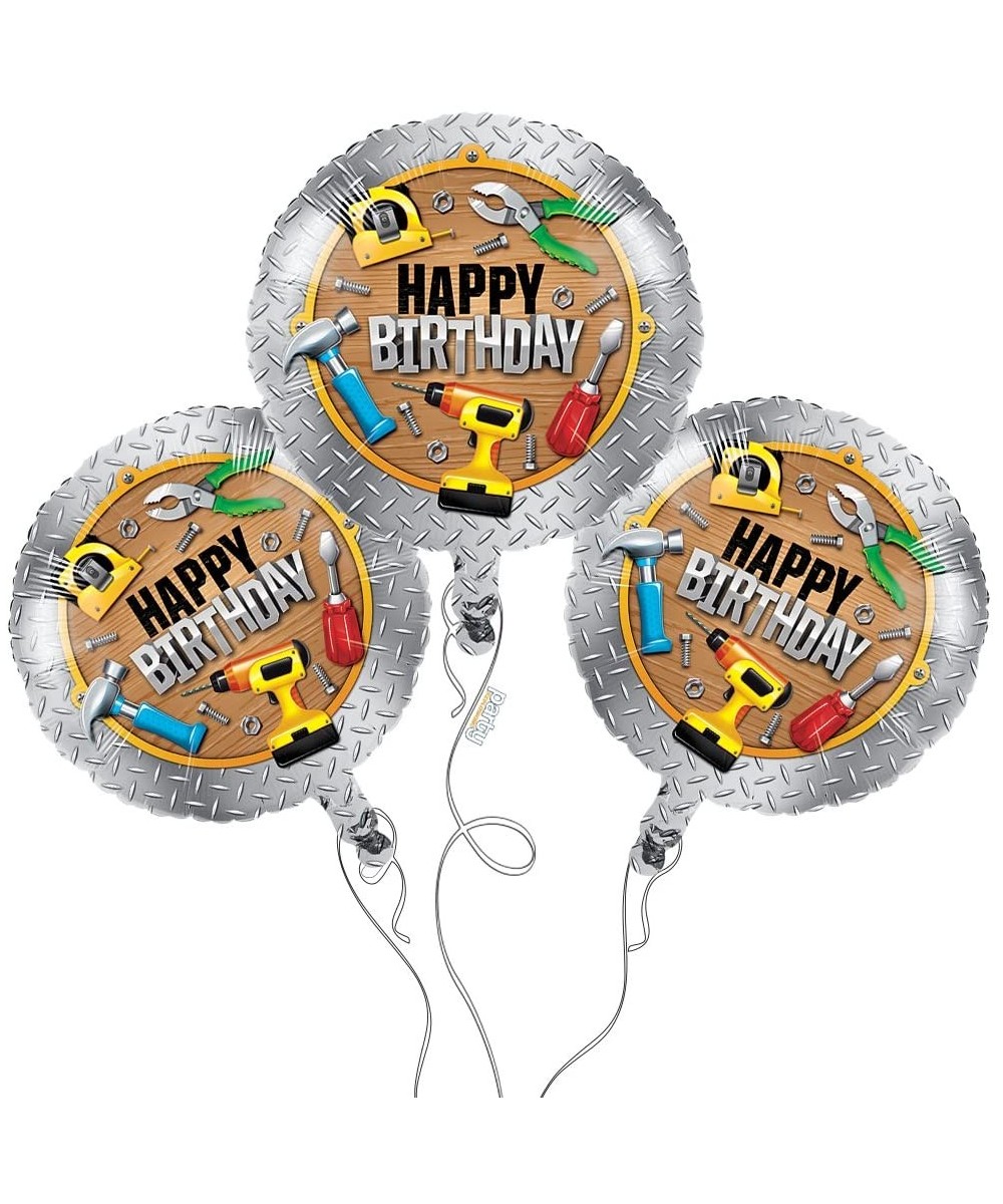 Handyman Happy Birthday Mylar Balloons - 3 Pack - C018C9S969D $15.35 Balloons