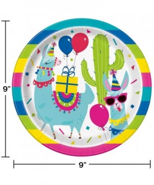 Llama Llama Themed Party Pack - Includes Paper Plates & Luncheon Napkins Plus 24 Birthday Candles - Servers 16 - CC18O9HGZIN ...