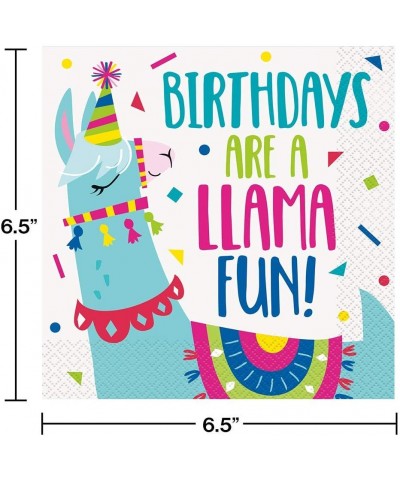 Llama Llama Themed Party Pack - Includes Paper Plates & Luncheon Napkins Plus 24 Birthday Candles - Servers 16 - CC18O9HGZIN ...
