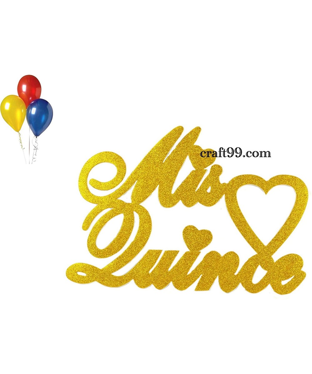 Glitter"Mis Quince Anos" Foam-Wall Hanging-Party Decorations (Gold- XXL) - Gold - C0199LX39XK $16.66 Banners & Garlands