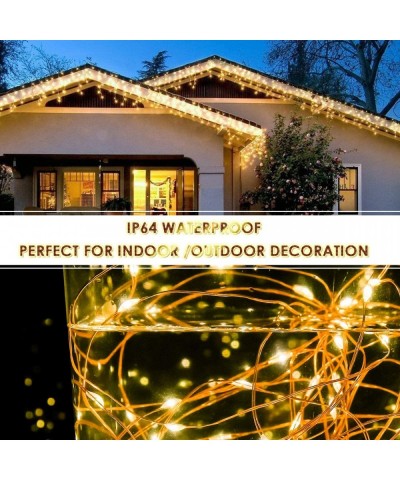 Curtain String Lights- 400 LED 13.1ftX9.8ft USB Powered String Lights- 4 Music Control Modes 8 Lighting Modes Waterproof Deco...