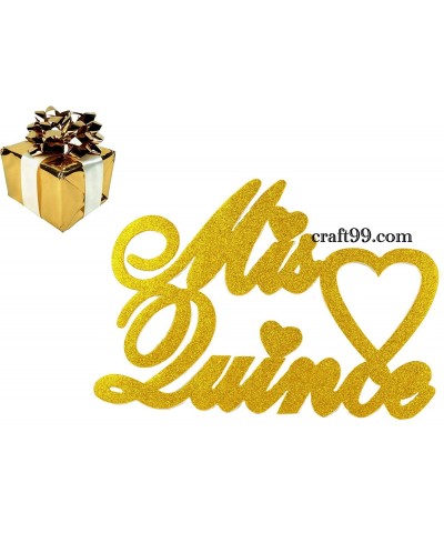 Glitter"Mis Quince Anos" Foam-Wall Hanging-Party Decorations (Gold- XXL) - Gold - C0199LX39XK $16.66 Banners & Garlands