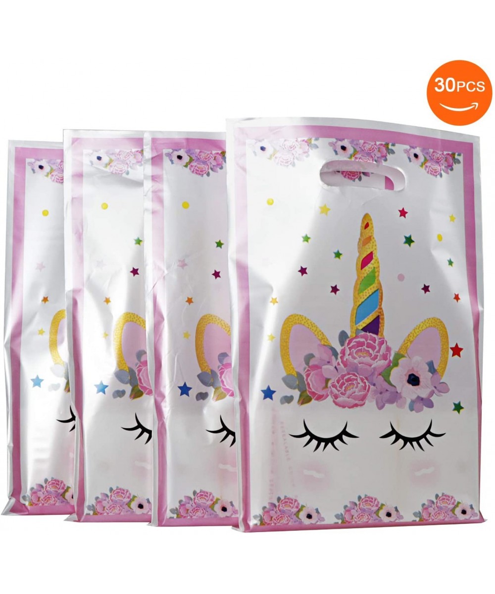 Plastic Unicorn Party Bags Gift Bags for Unicorn Birthday Party Supplies - CG18IGD95I6 $5.01 Party Packs
