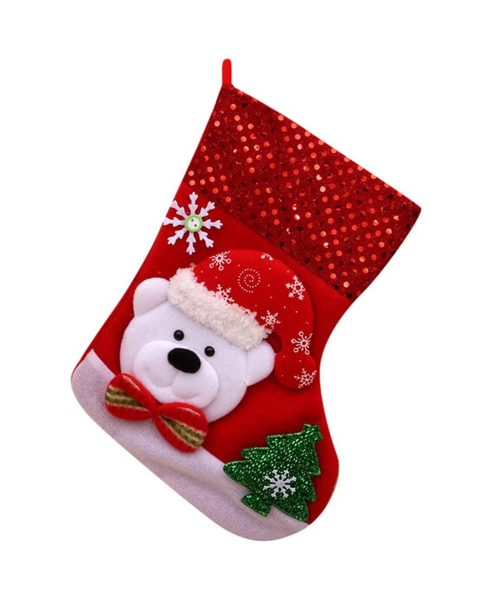 Cute Christmas Bags Day Baby Stocking Gift Box Xmas Tree Decoration Candy Bags- Christmas Ornaments Advent Calendar Pillow Co...