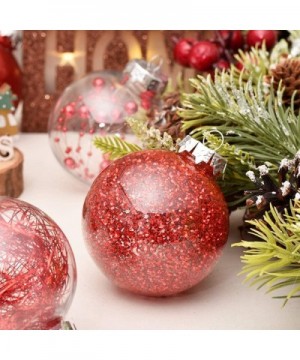 6cm/2.36" 30pcs Christmas Tree Baubles Shatterproof Plastic Christmas Ball Ornament Tree Pendants Holiday Party Festival Deco...